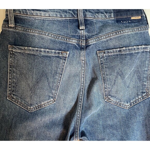 Mother High Waist Rider Skimp Jeans Women’s 28 Blue Distressed High Rise - Picture 5 of 12